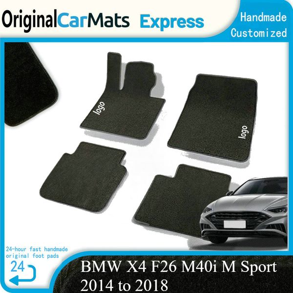 

Car Floor Mat for X4 F26 M40i M Sport 2014 to 2018 Panel Part Foot TPE Liner Carpet Pad Custom Cover Rug Accessories