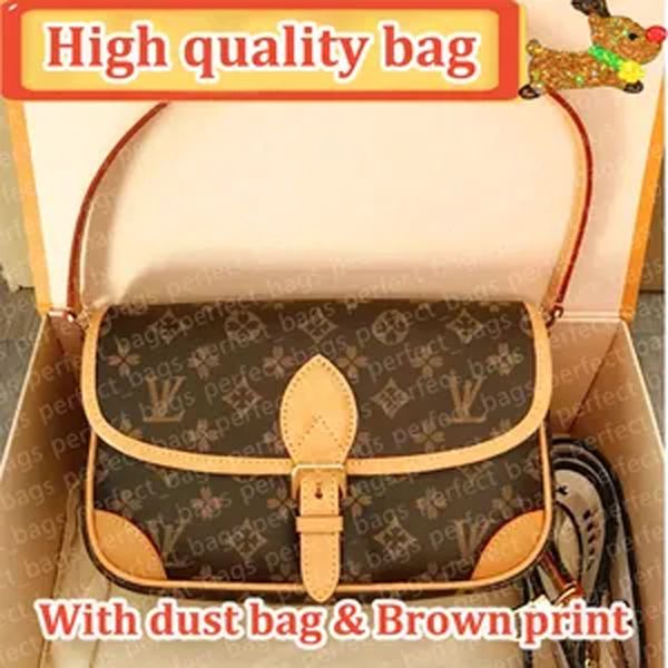 

Designer Bag Shoulder Bag Luxury Bag Classic print Crossbody bag High Quality Women's handbag Purse Brown Cowhide leather Fashion Nylon shoulder strap Underarm Bag, #16