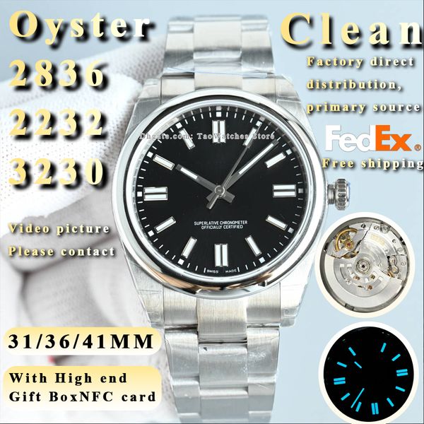 

Top luxury Men Watch 1:1 High Quality Super CLean factory distribution primary source 36mm/41mm Automatic Mechanical 3230 movement Sapphire Free Shipping, Silver
