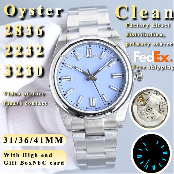 

Top luxury Men Watch Designer Watches High Quality Super CLean factory distribution primary source 36mm/41mm Automatic Mechanical 3230 movement Sapphire, Gray