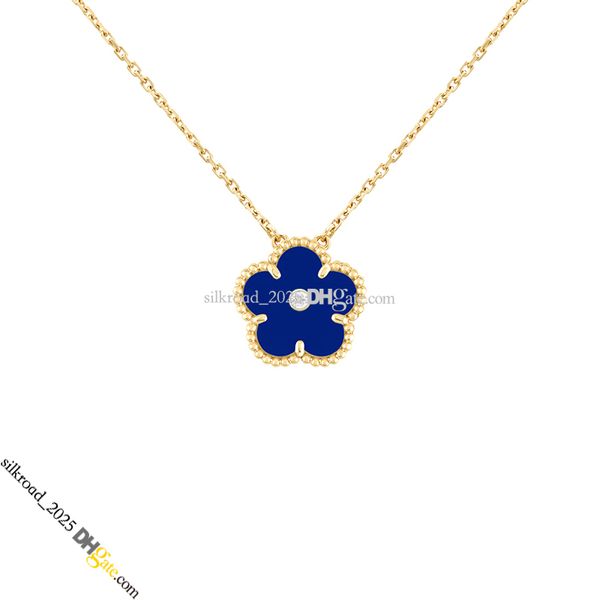 

Alhambra Necklaces Clover Pendant Necklace Diamond Agate Shell Mother-of-Pearl Jewelry Designer for Women Chain Pendant Necklaces Hypoallergenic Jewelry Gift