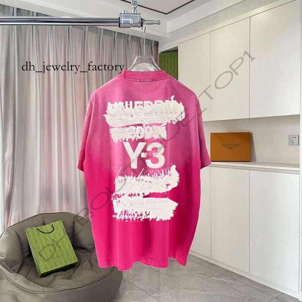 

Designers T-Shirt High Quality Summer Y3 Tshirt Men Women Designer T Shirts Short Summer Fashion Letter Print Y-3 T-Shirts High Streer Hip Hop Shirts 081, White antique