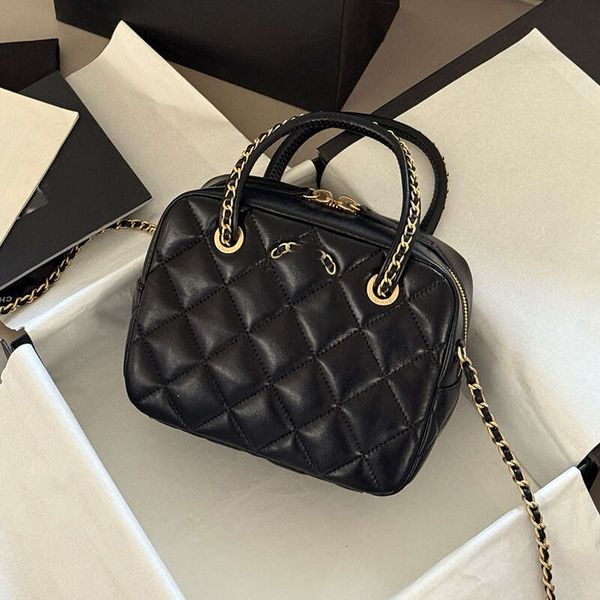 Designer Handbags Totes 25C Summer Color Ladies Pink Crossbody Bags Shoulder Weaving Handle Camera Bowling Purse