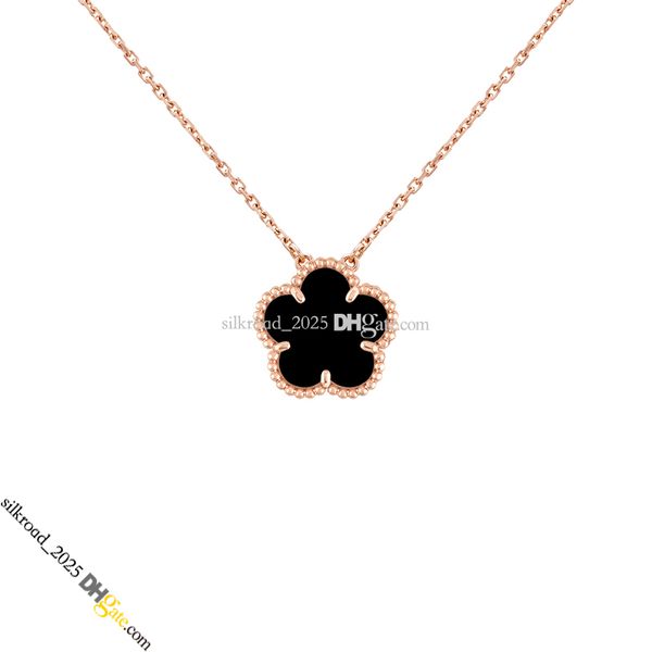

Alhambra Necklaces Clover Pendant Necklace Agate Shell Mother-of-Pearl Jewelry Designer for Women Chain Pendant Necklaces Jewelry Gift