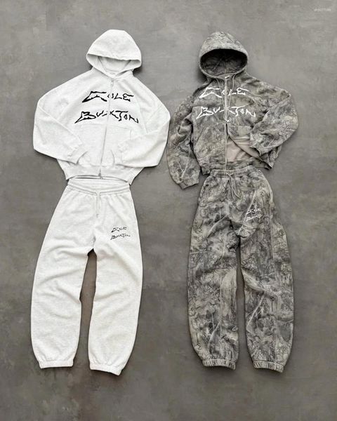 

Men's Hoodies Retro Camouflage Zipper Letter Print Hoodie Harajuku Hip-hop Drawstring Sweatpants Casual Versatile Fashion Trend Streetwear, Hoodie1