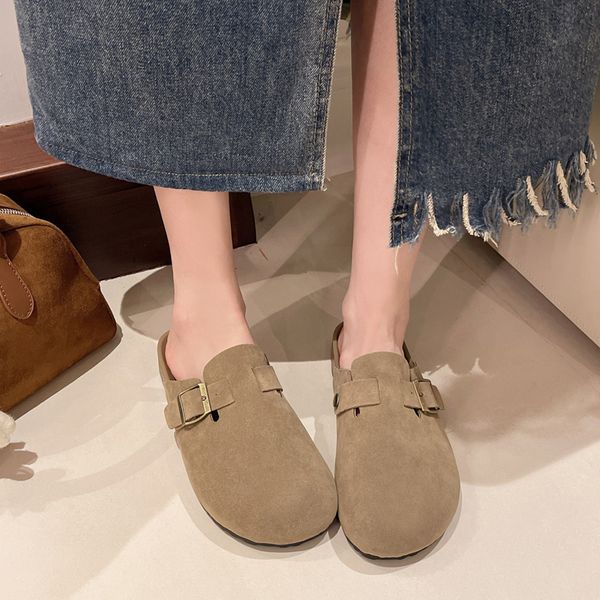 

High Quality Designer Clogs Sandals Clog Slippers Cork Flat Fashion Summer Winter Soft Suede Slide Favourite Beach Casual Shoes Women Men Size 35-46, Style 1-3