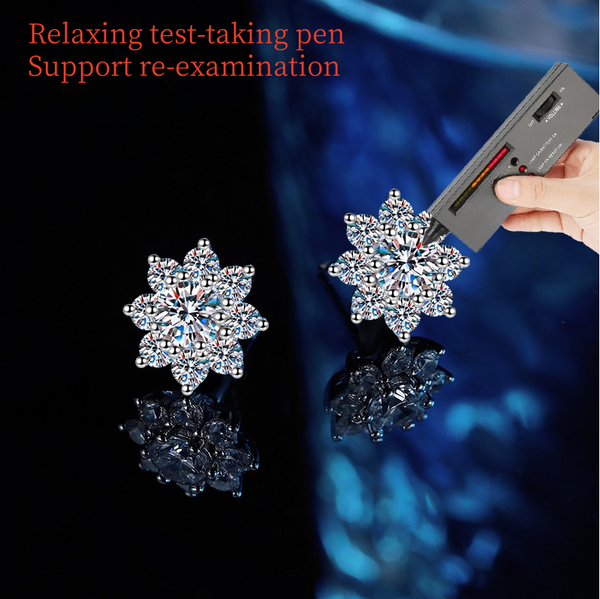 

S925 pure silver morganite four-leaf clover stud earrings - lucky bezel-set luxury earrings with unique design touch