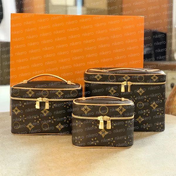 

Designer Bag Makeup Bag Luxury Cosmetic bag High Quality Women's Handbag Purse Cowhide travel Storage Bag Toiletry Bag Mini Brown vanity bag designer cosmetic bag 10A, #2