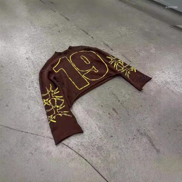 

Men's T Shirts Deeptown Vintage Gothic Sweatshirts Hip Hop Graphic Number 19 Graffiti Print Women Man Hoodies Oversized Harajuku, White