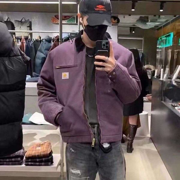 

Carrharts Jacket High Quality 25Fw Designer Vintage Washed Canvas Fashion Brand Detroit Casual Loose Outwear Coats Work Clothes carharttlies bdg 19b f61, Tripod clip - khaki