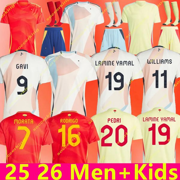 

EURO SPAINS Soccer Jerseys PEDRI GAVI LAMINE YAMAL MORATA Carvajal OLMO ASENSIO FERRAN RODRIGO Cucurella Jersey 24 25 26 SPANISH Men Kid Kit Football Shirt Fan Player, 2024 away nl patch