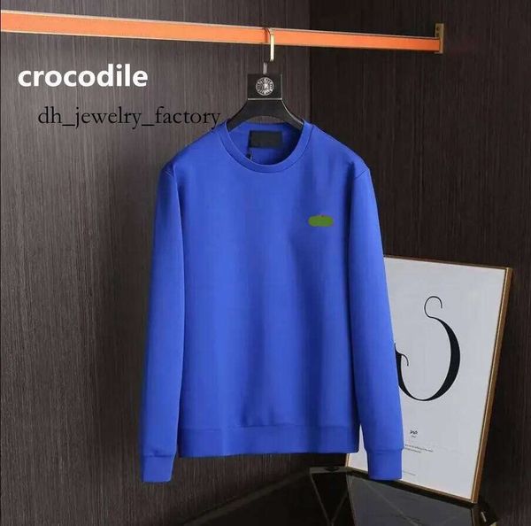 

Designer Crocodile Embroidered Men's and Women's T-shirts and Hoodies Printed Fashion Men's T-shirts Short Sleeves Luxury Hip Hop Street Clothing 965, Blue