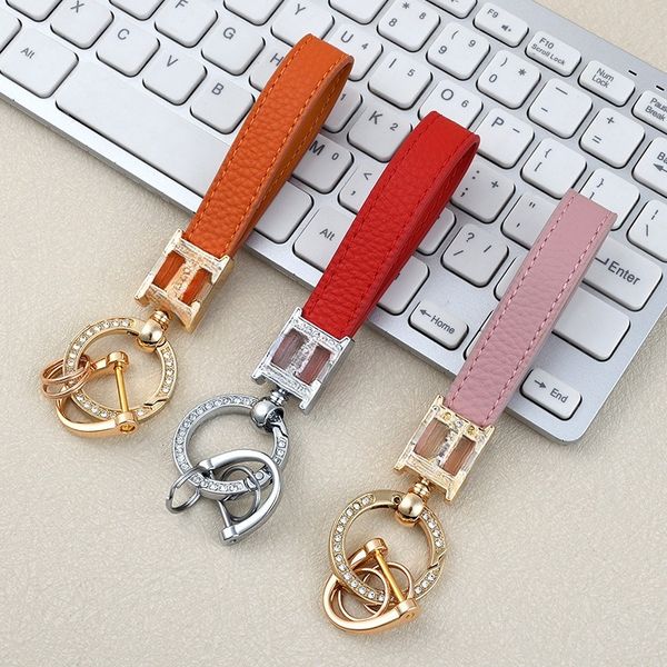 

Key chain designer keychain wallet luxury Spike Car keychains Stainless Steel Gold Plated designers keychaines of wallets women keyring Bag Charm