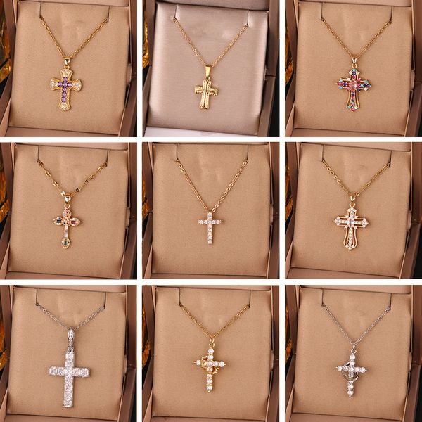 

designer necklace Jewelry Necklaces Pendants Pendant Necklaces Lockets Strands Tennis Chokers Chains Simple Diamond Gold Necklace Faith Cross Jewelry