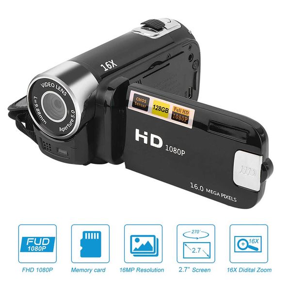 90 16X Digital Zoom 2.7 Inch Colorful Display Screen High Definition Camera Image Video Shooting Camcorder DV Camcorder T250813