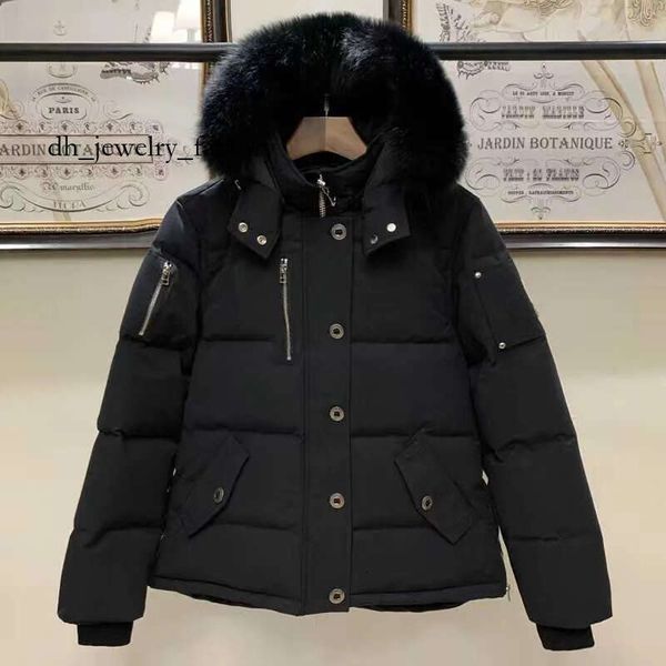 

Moose Down Jacket Men's Fur Collar Parka Winter Waterproof White Duck Coat Cloak Doudoune Men And Women Casual Knuckle e09, Olive
