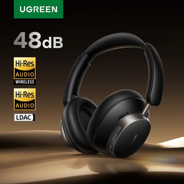 UGREEN Studio Pro 48dB ANC Wireless Headphones Over Ear Bluetooth Earphones Active Noise Cancellation Hi-Res LDAC 120h 250812