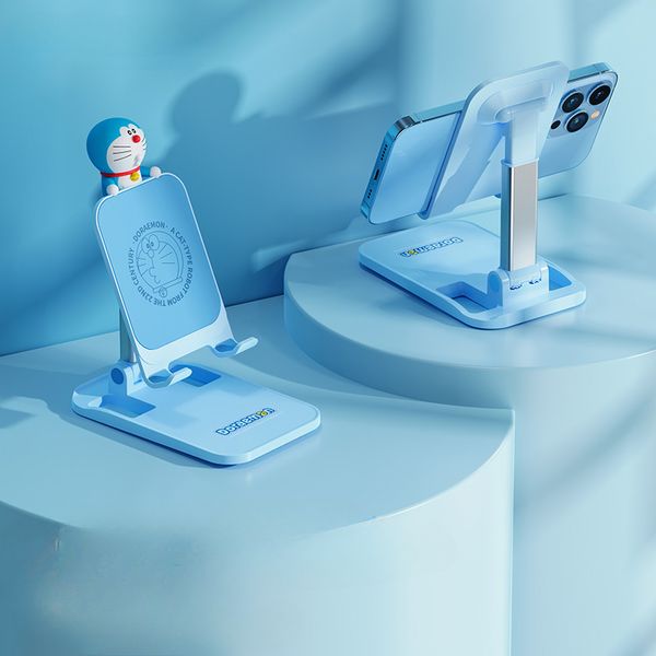 Cartoon Foldable Desktop Phone Stand - Adjustable Height for Live Streaming, Online Classes & Hands-Free Viewing