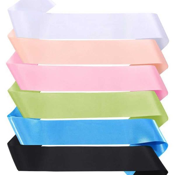 1 Piece Blank Satin Sash Plain Sash Party Event DIY Your Own Sash Wedding Bachelorette Party Bridal Shower Birthday Party Favors X250813