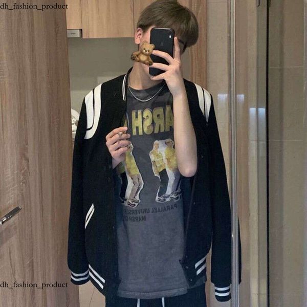 

yvessaintlaueentheel Jackets High Quality Designer Mens Vintage Washed Canvas Lapel Fashion Brand Casual Outwear Coats saint laurants Jackets saints Jacket 575, Black