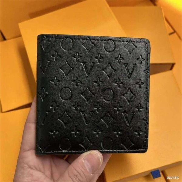 

High Quality Designers Genuine Leather Fashion Designer Wallets Retro Handbag For Men Classic Card Holders Coin Purse Famous Clutch Wallet With Box 54245, 9#