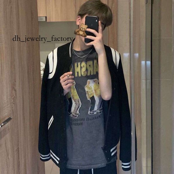 

yvessaintlaueentheel Jackets High Quality Designer Mens Vintage Washed Canvas Lapel Fashion Brand Casual Outwear Coats saint laurants Jackets saints Jacket 300, Gray