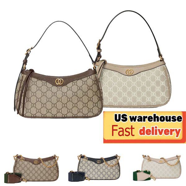 

Designer Handbag Women's Leather Shopping Bag Women's High Qualit Classic Luxury bag Chain crossbody bag Plaid Wallet Ladies Brown Leather Handbag shoulder Bags 001, #23 16.5cm