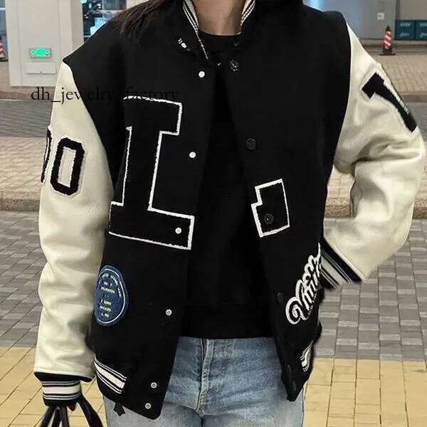 

Designer Letterman Jacket  Vintage Bomber Coats 11 Letter Embroidery Autumn Men Baseball Jackets Hip Hop Loose Varsity 30Cz Lvse Jacket 726, Pink