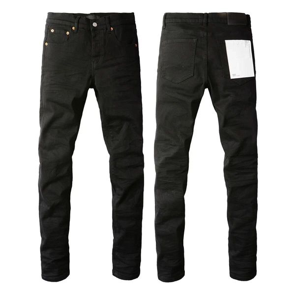 

Men's Distressed Black Streetwear High Stretch Skinny Button Fly Ripped Jeans Pants, White