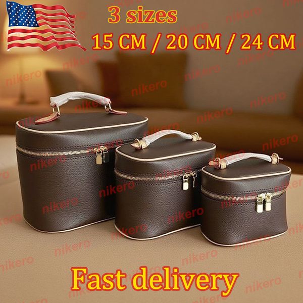 

Designer Bag Makeup Bag Luxury Cosmetic bag High Quality Women's Handbag Purse Cowhide travel Storage Bag Toiletry Bag Mini Brown vanity bag designer cosmetic bag, 15cm