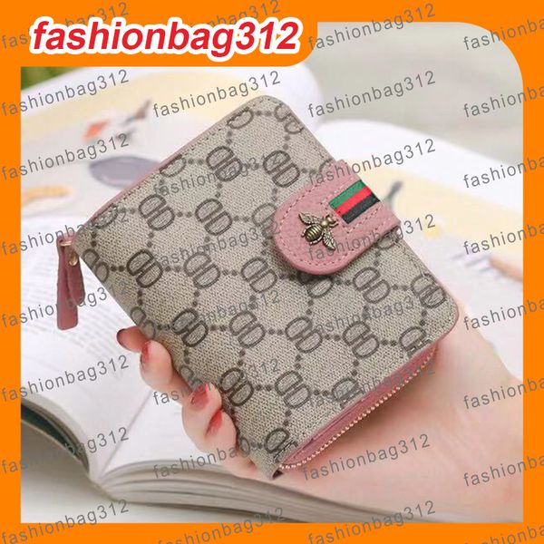 

Designer Wallet New Luxury Wallet card holder Women Short Zipper Small Coin Purse Organizer Wallets Passport Checkbook Credit Card Business Card two folds, #2