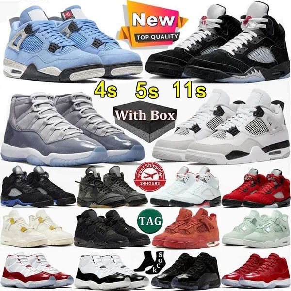 

With Box basketball shoes 4s 5s 11s Designer Shoes Undefeated x Deep Green Steel AwakeNY x Arctic Pink Rare Black Cat Metallic Grape Thunder man shoes sneakers, J1122