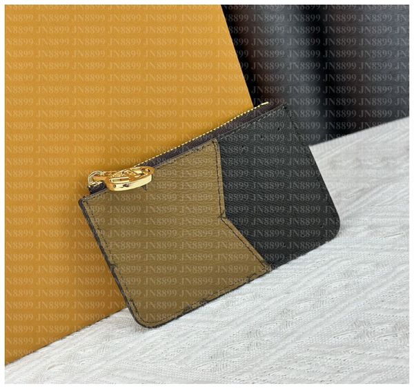 

Genuine Leather Designer Wallet Card Holder Wallets Zipper Coin Purse for Men Women Mini Bag With Box and Dust Bag 1, #2