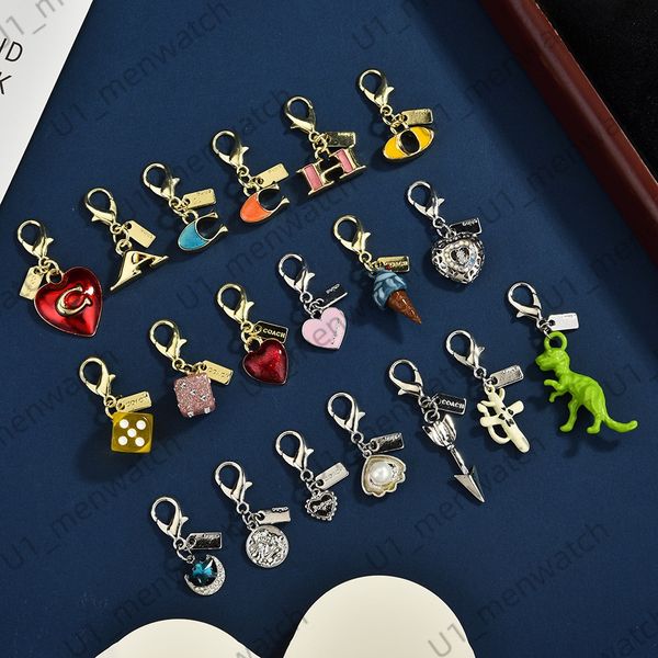 

Designer Keys Bag Charm Fashion Co ch dinosaur sieve Womens Keychain Vintage Cool Cherry Pattern Refreshing Style Ring Keyring Hangings key chain women Lanyards