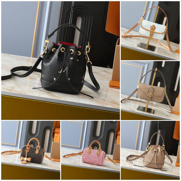 

Ladies' Makeup Bag High-End And High-Quality Leather Shoulder Bag Crossbody Bag Hand-Held Pillow Bag Soft Leather Bucket Bag, Bag 2