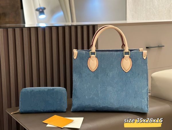 

2025 Classic Top New Onthego Designer Tote Bag Classic Presbyopia Shopping Bag AB Face Women's Bag One Shoulder Crossbody Handbag Large Capacity shopping bag a5 10A, A1