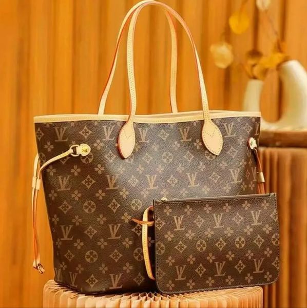 

2025 designer bag 2pcs Set Emed Flower Women Cross body Handbag Shoulder Bags Fashion Composite Lady Clutch Tote Bag shopping Female Coin Purse Wallet, Embossed black wallet