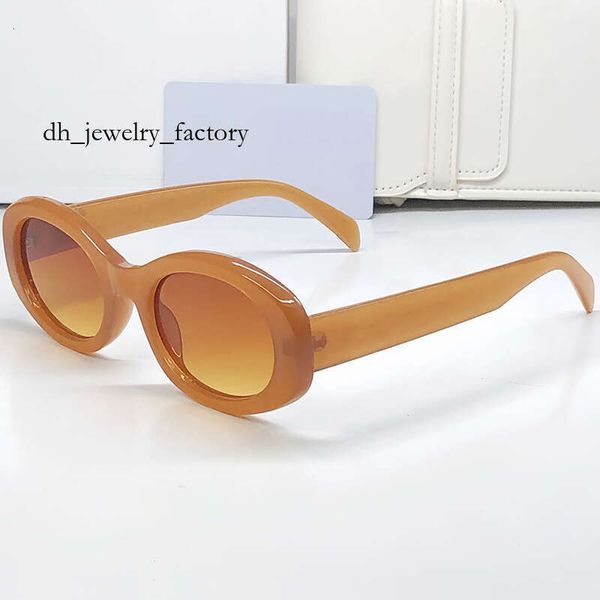 

DHcollections10A Womens Designer Sunglasses Retro Small Round Frame Arc de 40235 Oval Frame Sunglasses for Women Metal Mirror Legs Green Lens Fashion Luxury Men 6c0