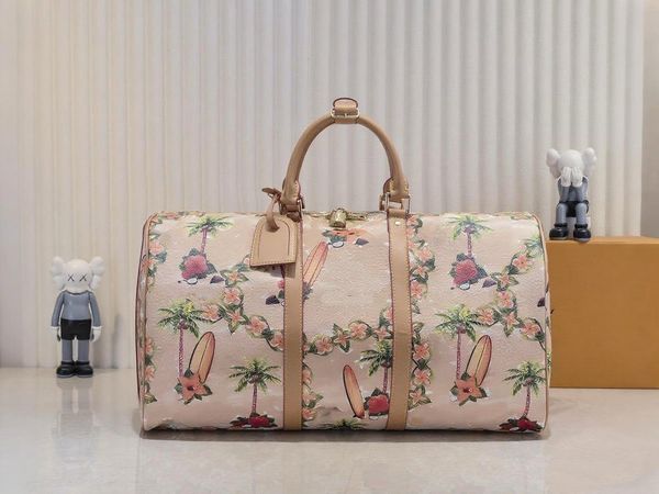 45 50 Keepall Duffel Bags for Mens Designer Flower Letter Large Capacity Travel Bags Luxury Brand Women Outdoor Luggage Tote Crossbody Mens Shoulder Bag Handbags