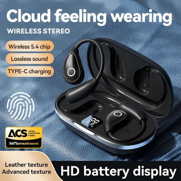 Air Bone Conduction Bluetooth Earphones New Ear-hook Open Ear Sports Running Noise Cancelling High Sound Quality