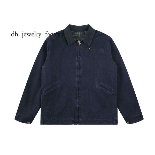 

Carrharts Jacket High Quality 25Fw Designer Vintage Washed Canvas Fashion Brand Detroit Casual Loose Outwear Coats Work Clothes carharttlies bdg us size S-XL 635, A1-1