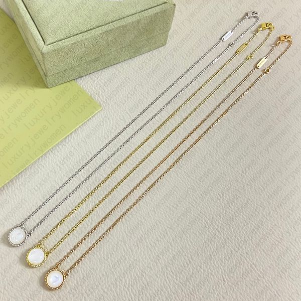 

Necklace Necklaces Link Chain Jewelry Jewellery Luxury Designer Malachite Chain Multicolor Necklace Four Leaf Clover Sunflower Pendant Gift for Her