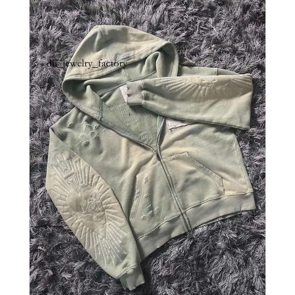 

Men's Hoodies Harajuku Gothic Zipper Hoodie Y2k Letter Embroidered Spliced Sweater High Street Punk Clothing Loose Vintage Top Sweatshirt 7e0, Black