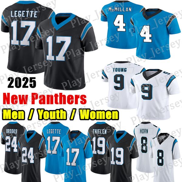 #17 Xavier Legette Football Jersey #4 Tetairoa illan Bryce Young Jaycee Horn Adam Thielen Jonathon Brooks Jadeveon Clowney Coker Chuba Hubbard Ikem Ekwonu
