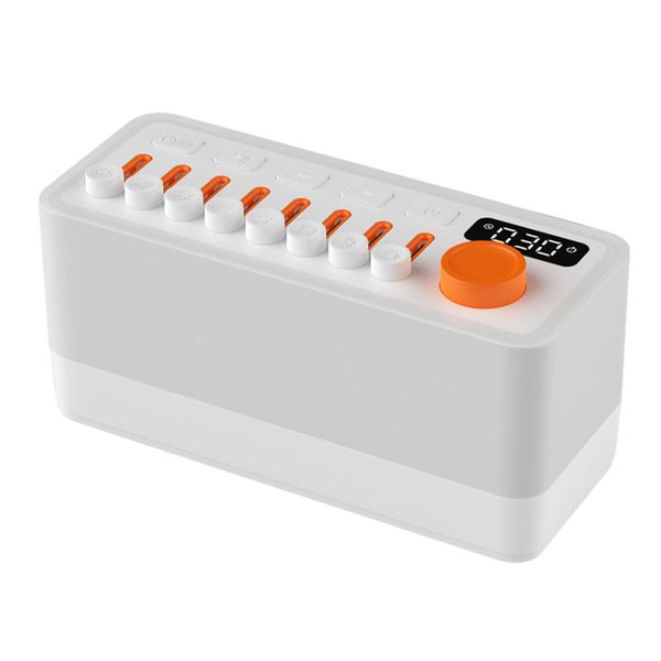 Smart Sleep Aid Speaker RGB 12 Colors Night Light With 8 Nature Sounds White Noise Sleep Machine Bluetooth Speaker