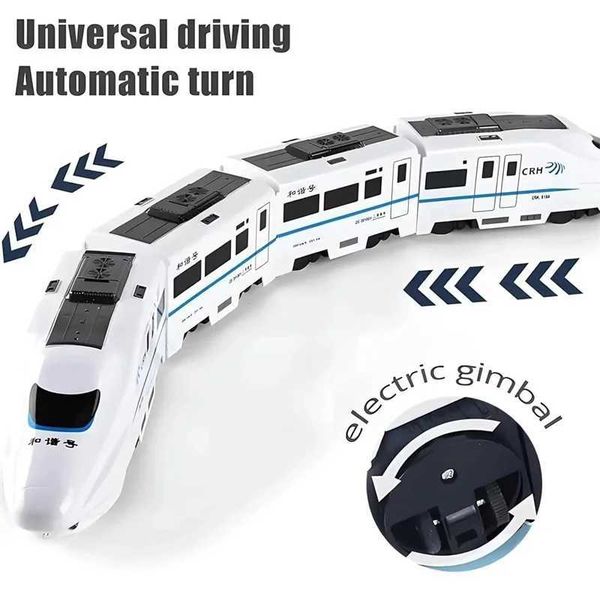 2026 New New Kids Simulation High Speed Railway Toy Car Electric Sound Light Model Train Educational Toys For Boys Girls Gift Toys