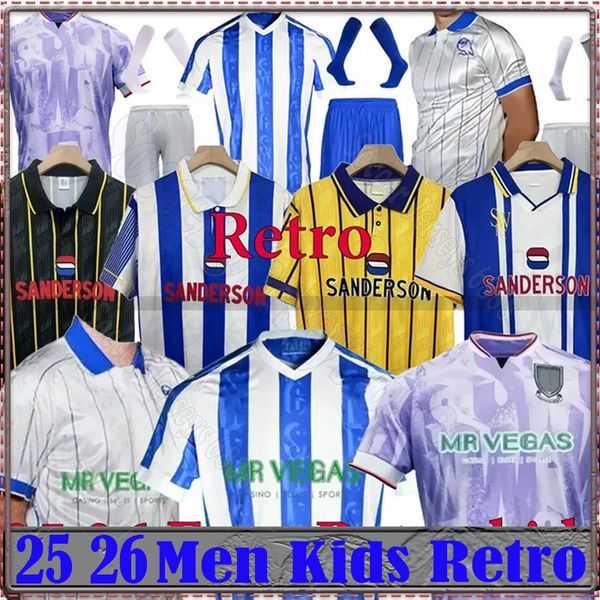 25 26 Sheffield Wednesday soccer jerseys 2025 26 Vaulks Callum Paterson Michael Smith Tyreeq Bakinson Mallik Wilks football shirts men kid kit 93 94 95 96 retro