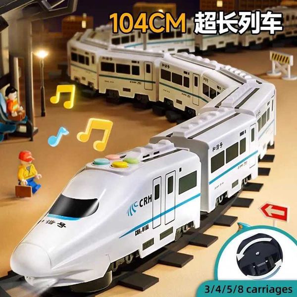 X Toy L250816 Kids High Speed Electric Train Toy - DIY Sound Light Model launcher Railway For Boys & Girls Educational Gift Spin Top