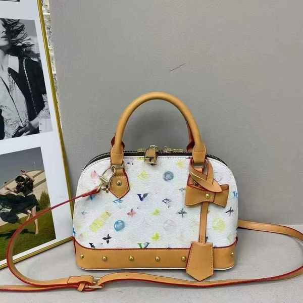 

Designer Tote Shoulder High End New Genuine Leather Crocodile Pattern Elegant Handbag Value Large Capacity Crossbody Bag 10A Multicolored Bag45645, #22