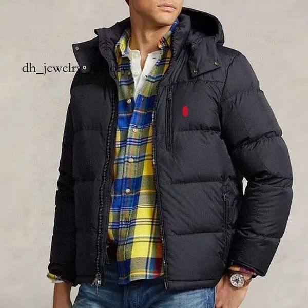 

ralphlyly Jacket Mens Winter Jacket Polos Parka Puffer Jacket Down Coat Men Embroidery Cotton Thick Body Warmer Winterjacke Fashion Jacket Windbreaker 6a1 879, Rl-4